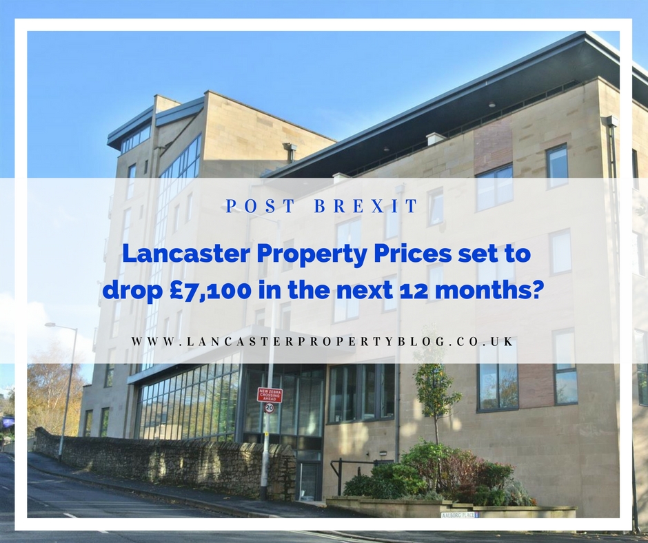 PostBrexit - Lancaster Property Prices set to drop £7,100 in the next 12 months?