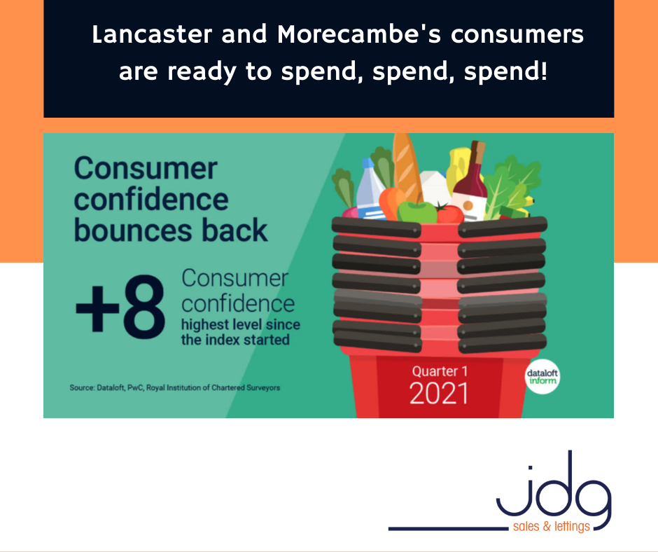 Lancaster and Morecambe consumers are ready to spend spend spend...